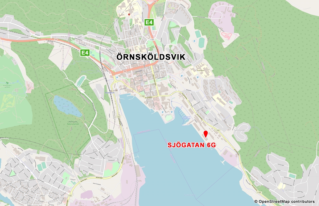 Karta_Örnsköldsvik_Sjögatan-6G_OpenStreetMap