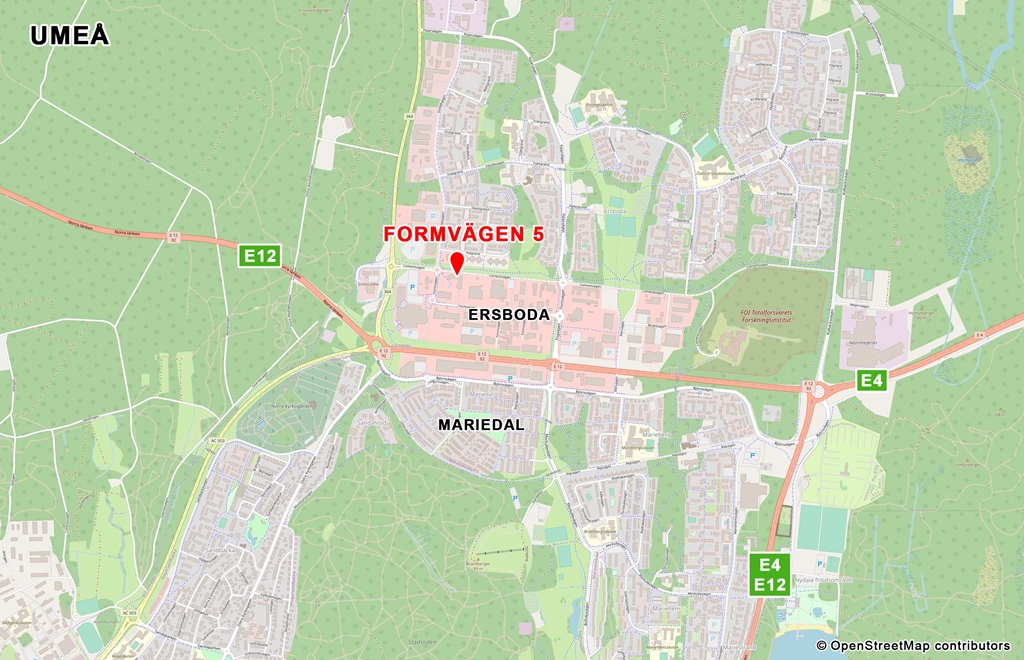 Karta_Umeå_Formvägen-5_OpenStreetMap